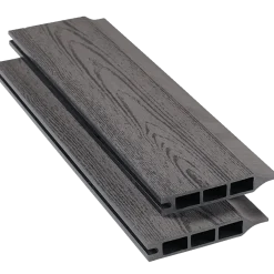 Kirkedal komposit profilbræt K1 Sort 25x150x1800 mm (fer/not)