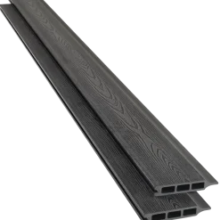 Kirkedal komposit profilbræt K2 Sort 25x150x1800 mm (dobbeltklink)
