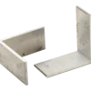 Kirkedal L-beslag t/ K100 alu stolper 3x50 mm alu. 1 stk