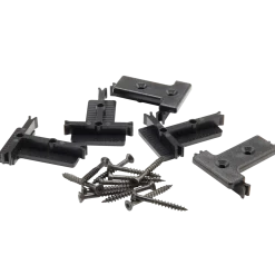 Kirkedal "solid" T-clips 40x50 mm sort