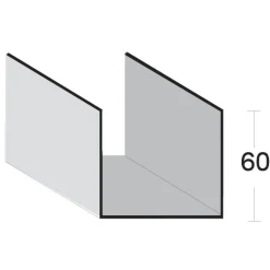 Knauf forstærkningsskinne 1,5x70x3600 mm