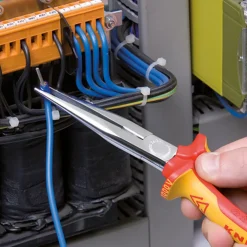 Knipex spidstang med skær og VDE-godkendt håndtag 200 mm