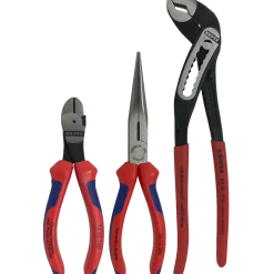 Knipex tangsæt kraft-sidebider/fladrundtang/vandpumpetang