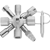 Knipex TwinKey® styreskabsnøgle - 10 profiler