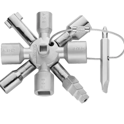 Knipex TwinKey® styreskabsnøgle - 10 profiler