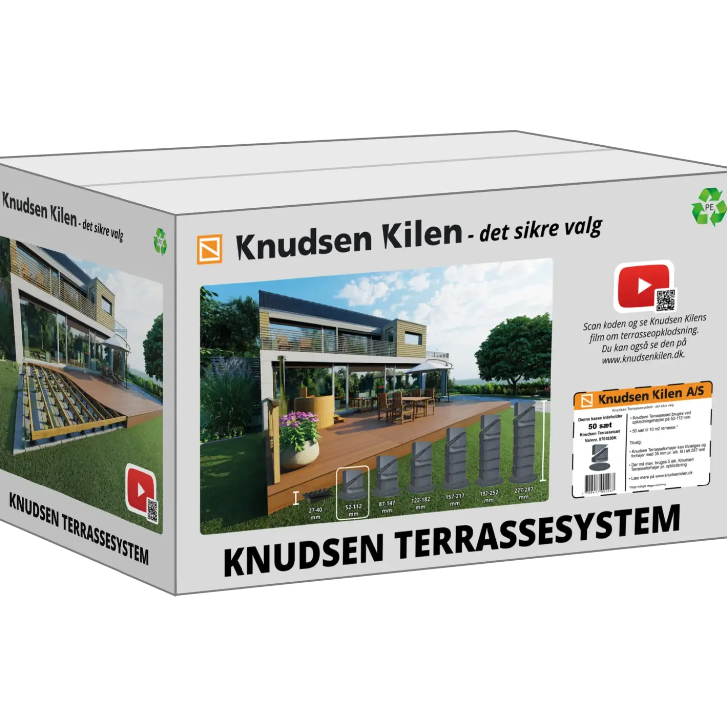 Knudsen Kilen terrassekile 100 stk