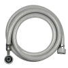Kombi flex vaskemaskine slange 3/4"x3/4"x200 cm hvid