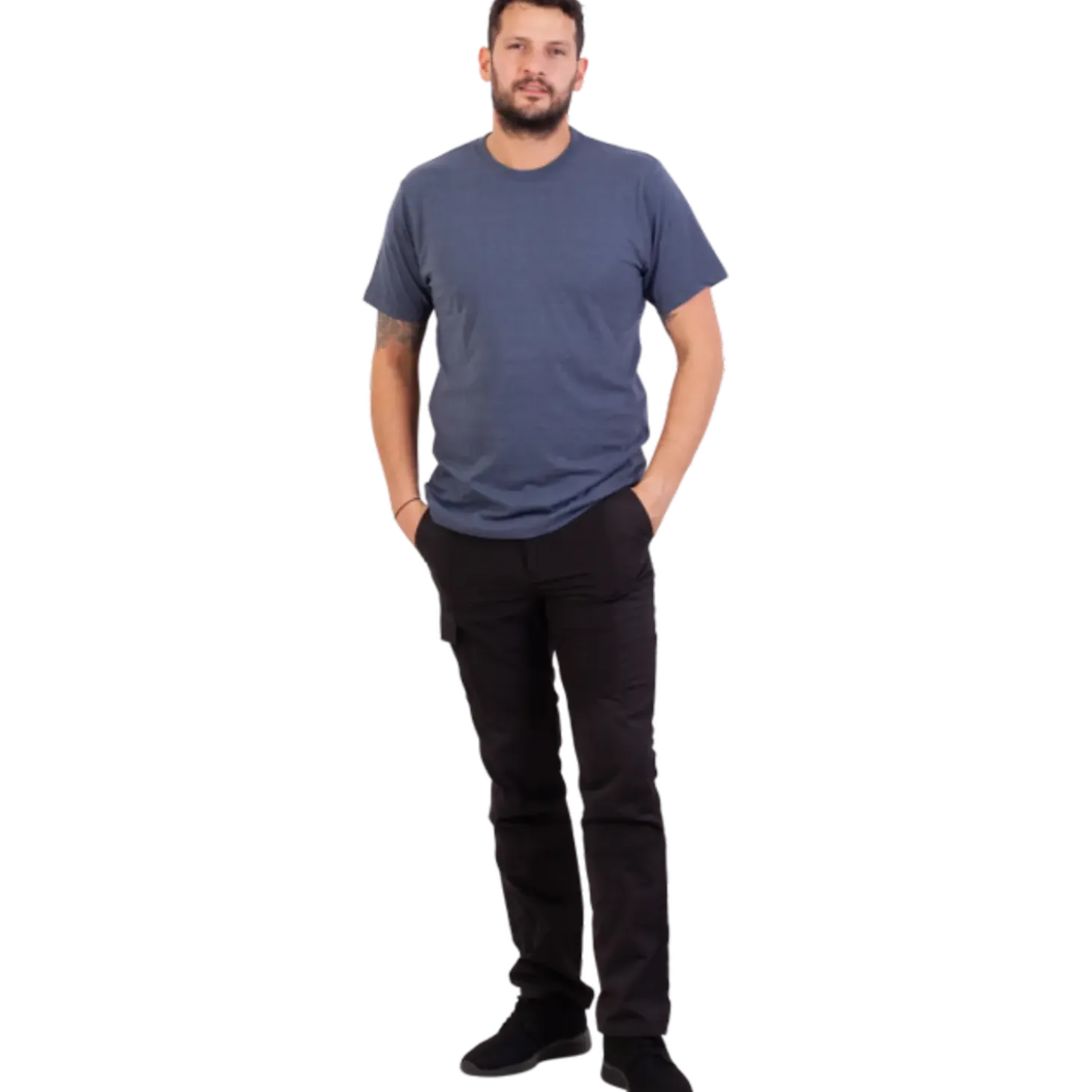 KPH Goss t-shirt str. L denim melange