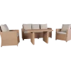 Langø sofasæt m/hynder natur