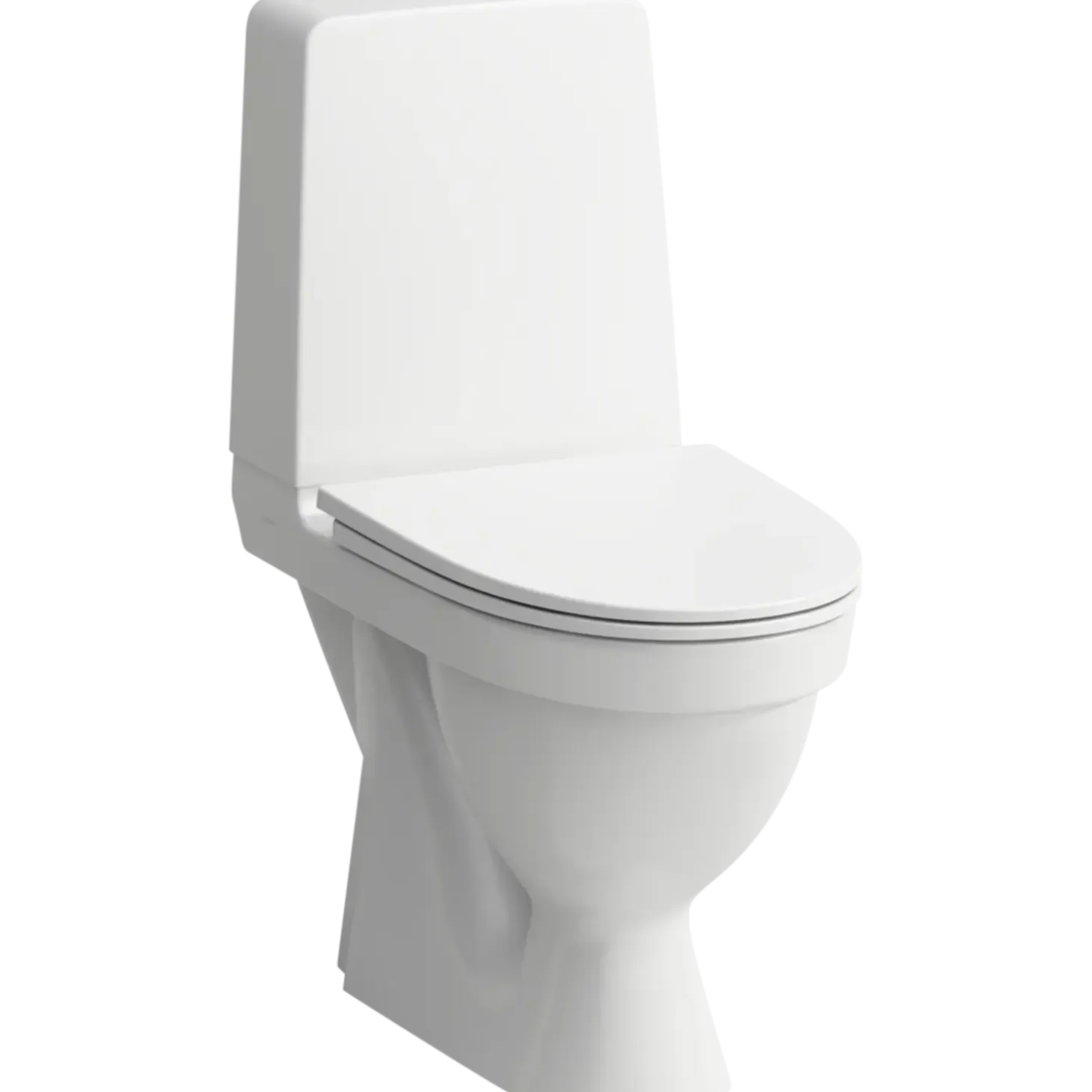 Laufen Kompas toilet t/limning m/skjult S-lås hvid