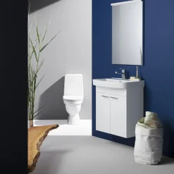 Laufen Kompas toilet t/limning m/skjult S-lås hvid