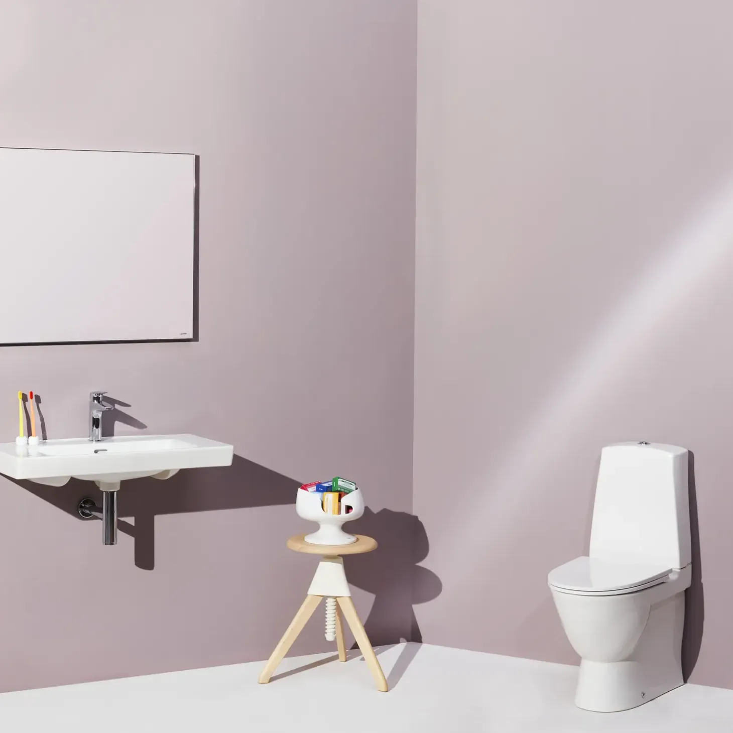 Laufen Pro-N toilet m/skjult P-lås hvid