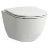 Laufen Pro væghængt toilet inkl. SoftClose toiletsæde hvid