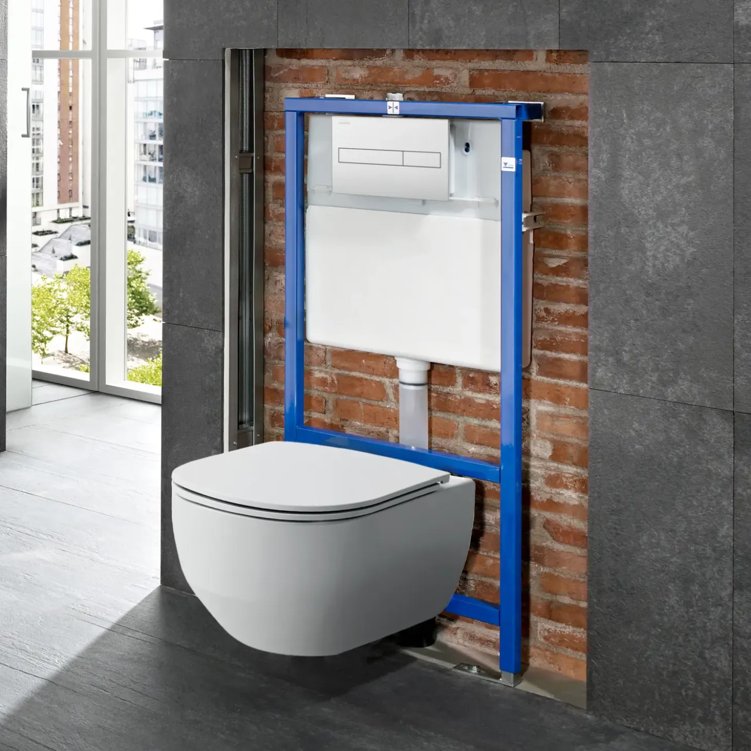 Laufen Roca Duplo N indbygningscisterne 112 cm frontbetjent