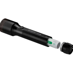 Ledlenser P6R Core lommelygte inkl. 1xgenopladelig batteri sort