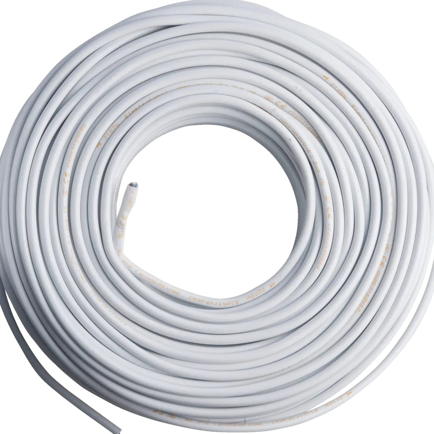 LED.rund 100 m H03VV-F hvid