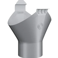 Lindab Rainline tudstykke Ø87x125 mm