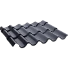 Lindab Topline 40 tagplade m/facon 0,5 mm sort