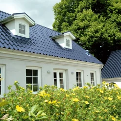 Lindab Topline 40 tagplade m/facon 0,5 mm sort