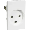 LK Fuga indsats stikkontakt 1 1/2 modul hvid