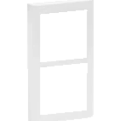 LK Fuga soft design inkl. Ramme 2x1 modul lodret hvid