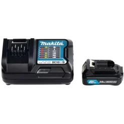 Makita batteripakke 12V Li-ion 1xBL1021B+1xDC10WD