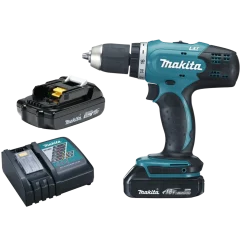 Makita DDF453RYJ 18V LXT bore-/skruemaskine 2x1.5 Ah batteri og lader