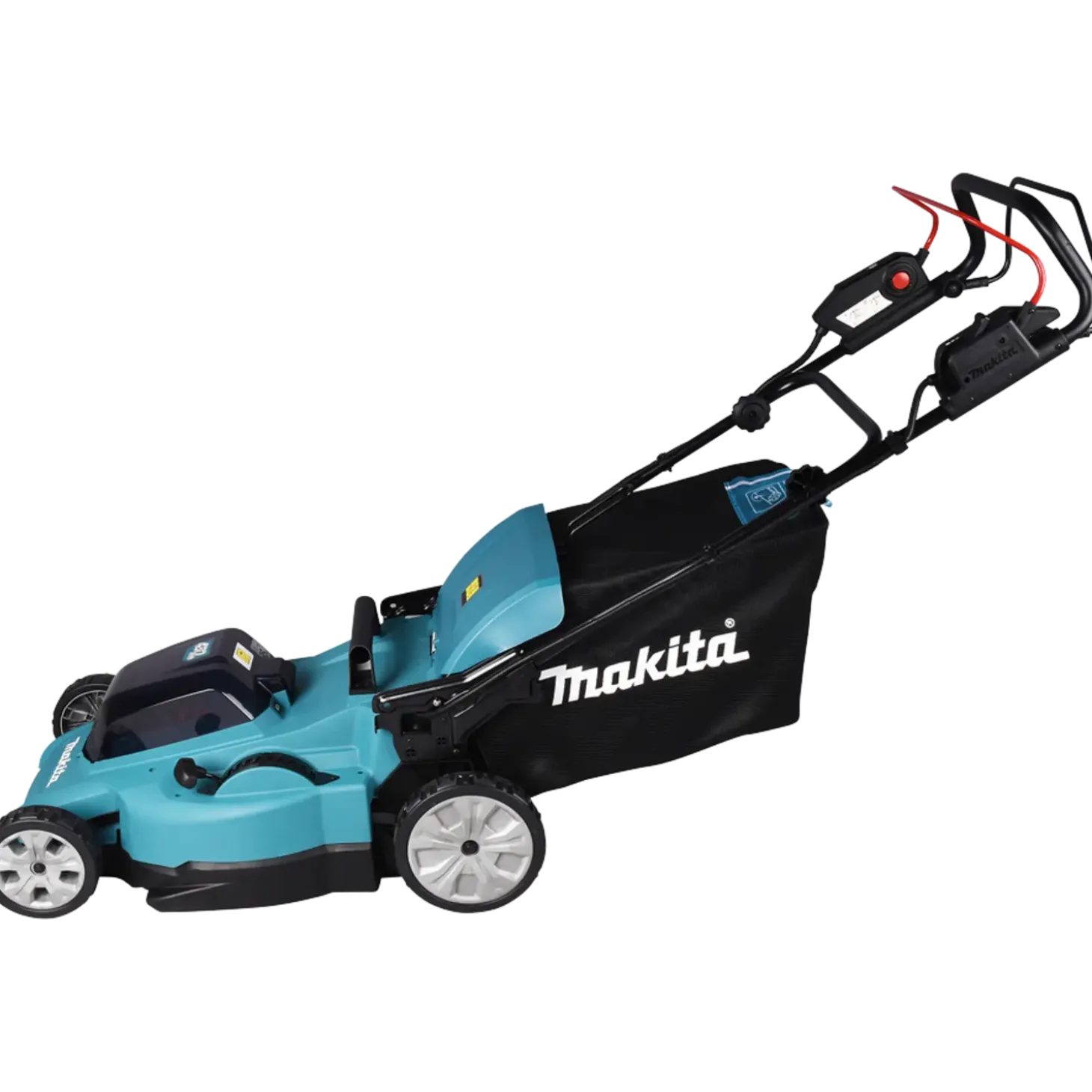 Makita DLM481PT2 plæneklipper - inkl. 2 x 5,0 Ah batteri og lader