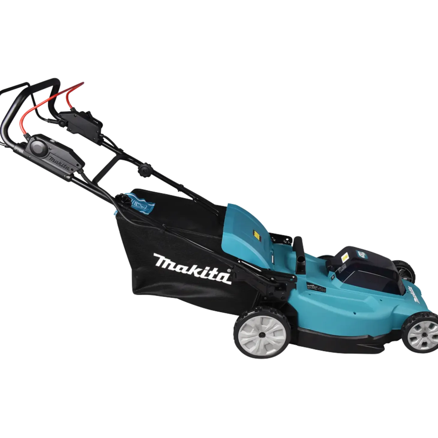 Makita DLM481PT2 plæneklipper - inkl. 2 x 5,0 Ah batteri og lader