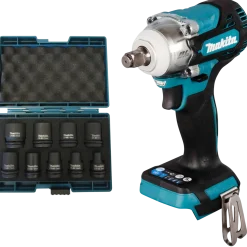 Makita DTW300Z slagnøgle - 18V LXT® solo - inkl. D-41517 slagtoppesæt