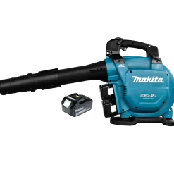 Makita DUB363PT2V 18V LXT løvsuger og blæser 2x5.0 Ah batterier og lader