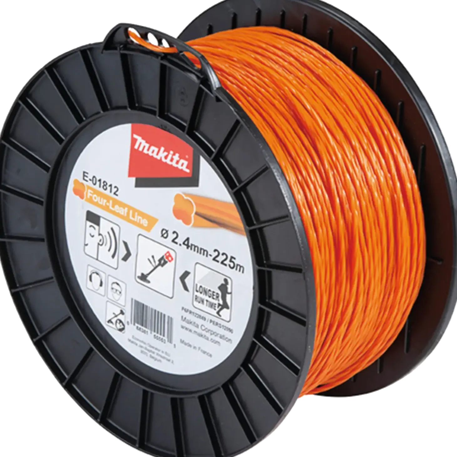 Makita E-01812 4-kant nylontråd til græstrimmer og buskrydder 2,4 mm - 225 m