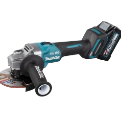 Makita GA005GM201 XGT 40V vinkelsliber 4.0 Ah batteri og lader