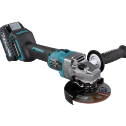 Makita GA005GM201 XGT 40V vinkelsliber 4.0 Ah batteri og lader