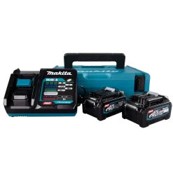 Makita 191J97-1 batteripakke 40V XGT 2x4.0 Ah batterier inkl. lader og kuffert