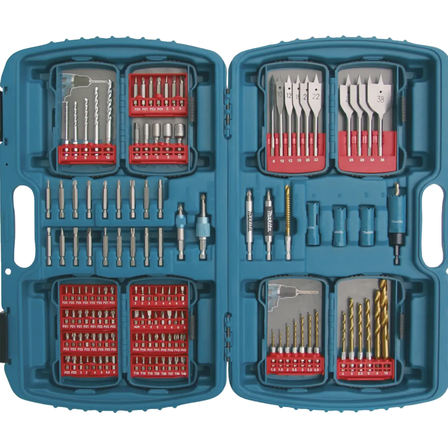 Makita P-57071 bor- og bitssæt 136 dele