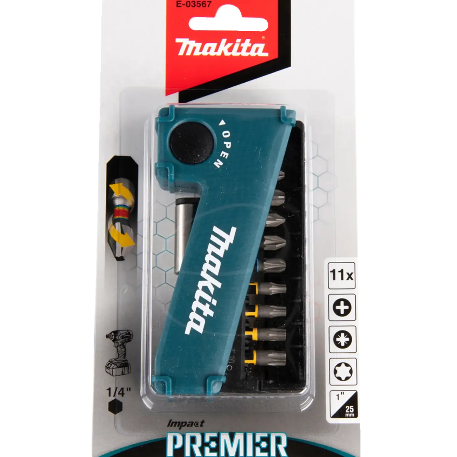 Makita premier NO. 1 bitsæt 11 dele