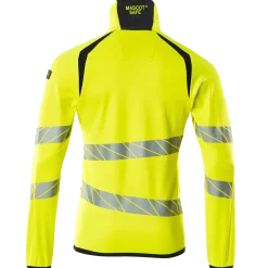 Mascot Accelerate Safe fleecetrøje med lynlås hi-vis gul/mørk marine str. M