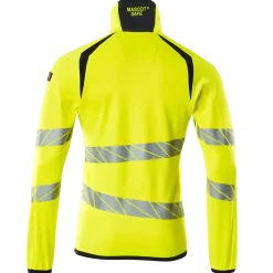 Mascot Accelerate Safe fleecetrøje med lynlås hi-vis gul/mørk marine str. M