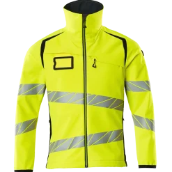Mascot Accelerate Safe softshell jakke hi-vis gul/mørk marine str. M