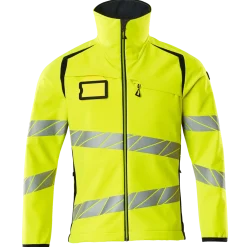 Mascot Accelerate Safe softshell jakke hi-vis gul/mørk marine str. M