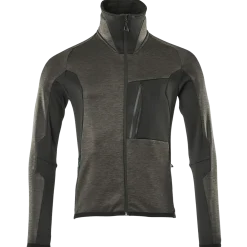 Mascot Advanced fleecetrøje med lynlås mørk antracit/sort str. 2XL