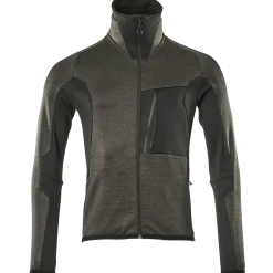 Mascot Advanced fleecetrøje med lynlås mørk antracit/sort str. 2XL