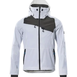 Mascot Advanced skaljakke hvid/mørk antracit str. 2XL