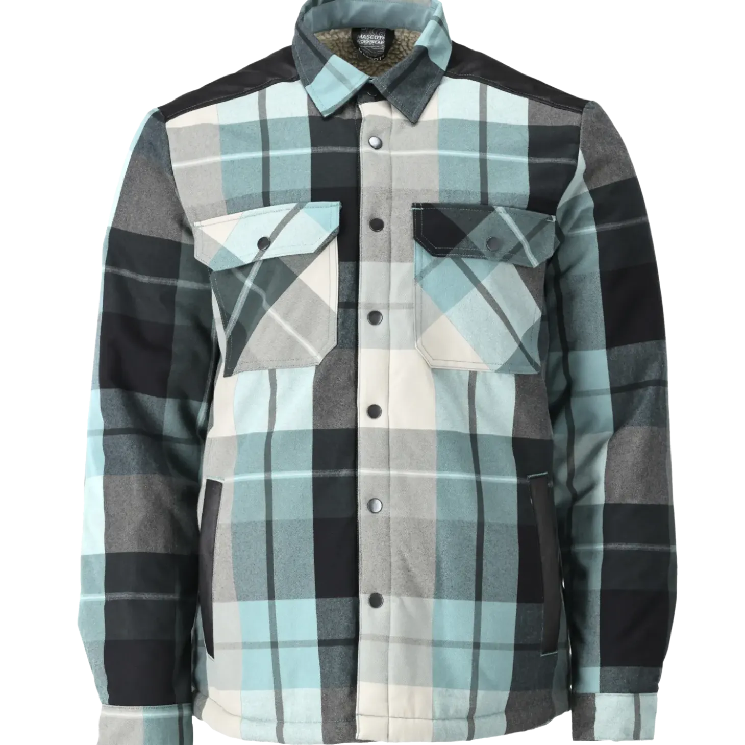 Mascot 23104 flannel skjorte m/fiberpelsfór skovgrøn ternet str. XL