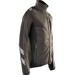 Mascot Unique fleecetrøje med lynlås mørk antracit/sort str. 2XL