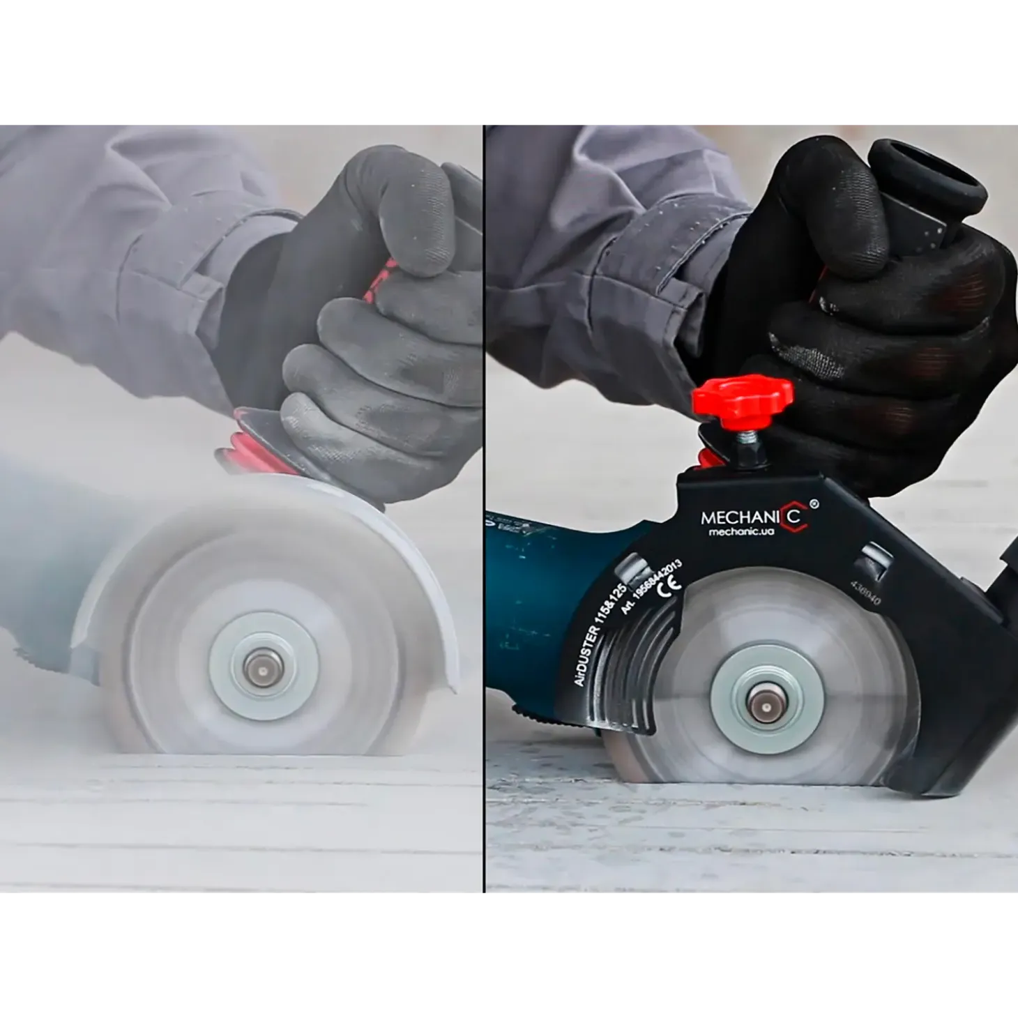 Mechanic AirDUSTER 125 mm støvskærm til skæring