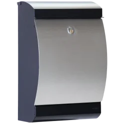 ME|FA postkasse Penguin (303) sort/galvaniseret