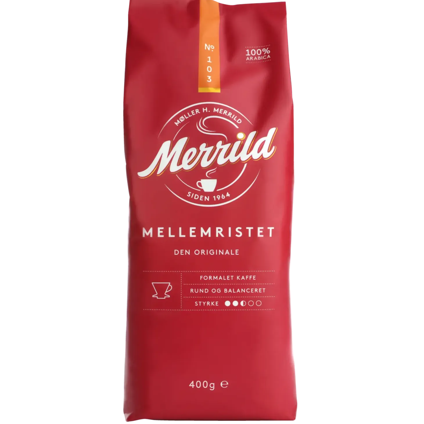 Merrild 103 rød 400 gr. kaffe