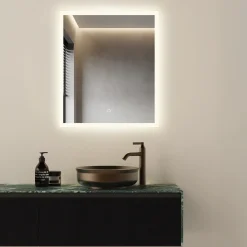 Milobad CL30 spejl frosted 70x60 cm